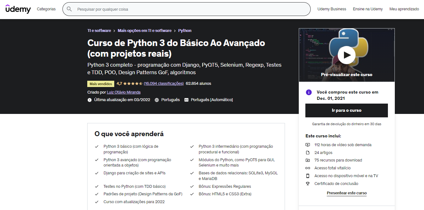 Python 3 do Básico ao Avançado